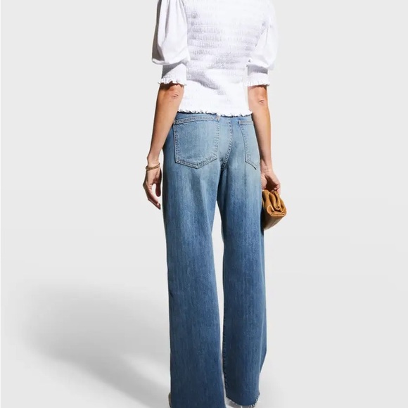 Veronica Beard Langston White Smocked Blouse XS NWT - Picture 6 of 6